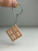 Impressão 3D - Chaveiro Pallet - PLA na Cor Bege