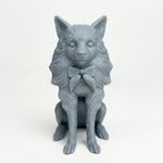 Impressão 3D - Cachorro Elegante - Resina Cinza