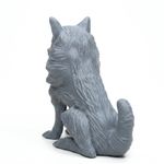 Impressão 3D - Cachorro Elegante - Resina Cinza