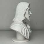 Impressão 3D - Busto Jesus Sagrado Coração - PLA Mármore na Cor Branca