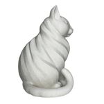 Impressão 3D - Gato Gordo - PLA Mármore na Cor Branco