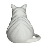 Impressão 3D - Gato Gordo - PLA Mármore na Cor Branco