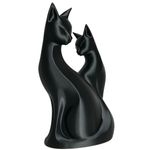 Impressão 3D - Casal de Gatos -  PLA na Cor Preto