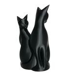 Impressão 3D - Casal de Gatos -  PLA na Cor Preto