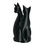 Impressão 3D - Casal de Gatos -  PLA na Cor Preto