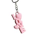 Impressão 3D - Chaveiro Love - PLA na Cor Rosa Claro