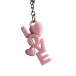 Impressão 3D - Chaveiro Love - PLA na Cor Rosa Claro