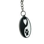 Impressão 3D - Chaveiro Yin Yang Pets - PLA nas Cores Preto e Branco