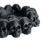 Impressão 3D - Cinzeiro Caveiras - PETG na Cor Preto