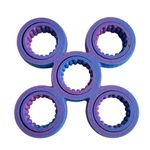 Impressão 3D - Fidget Spinner Orbital - PLA nas Cores Roxo e Azul