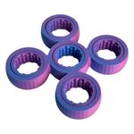 Impressão 3D - Fidget Spinner Orbital - PLA nas Cores Roxo e Azul