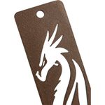 Impressão 3D - Marca-Página Dragão - PLA na Cor Marrom