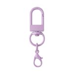 Kit 100 Chaveiro Gancho Duplo Giratório Lilas