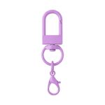 Kit 100 Chaveiro Gancho Duplo Giratório  Roxo