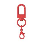 Kit 100 Chaveiro Gancho Duplo Giratório  Vermelho