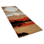 Impressão 3D - Marca-Página Monte Fuji - PLA nas Cores Marrom, Laranja, Preto e Branco