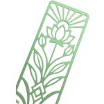 Impressão 3D - Marca-Página Lótus - PLA na Cor Verde Claro