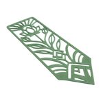 Impressão 3D - Marca-Página Lótus - PLA na Cor Verde Claro