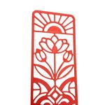 Impressão 3D - Marca-Página Lótus - PLA na Cor Vermelho