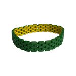Impressão 3D - Pulseira Brasil - PLA nas Cores Verde e Amarelo