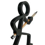 Impressão 3D - Porta-Caneta Guerreiro - PLA na Cor Preto