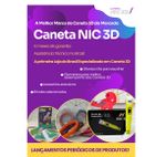 KIT – Caneta 3D PRO - Rosa + 100 Metros de Filamentos + Caderno 2° Edição
