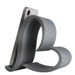 Impressão 3D - Porta-Celular Coração - PLA na Cor Cinza