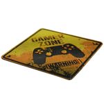 Impressão 3D - Plaquinha Gamer Zone - PLA nas Cores Amarelo e Preto