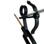 Impressão 3D - Porta-Caneta Arqueiro - PLA na Cor Preto