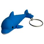 Impressão 3D - Chaveiro Golfinho Flexi - PLA na Cor Azul