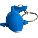 Impressão 3D - Chaveiro Golfinho Flexi - PLA na Cor Azul
