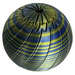 Impressão 3D - Bola Slime Fidget - PLA nas Cores Azul e Dourado