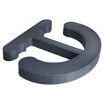 Impressão 3D - Segura-Sacola - PETG na Cor Cinza