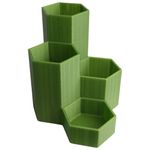 Impressão 3D - Porta-Lápis Hexágonos - PLA na Cor  Verde