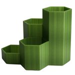 Impressão 3D - Porta-Lápis Hexágonos - PLA na Cor  Verde