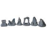 Impressão 3D - Kit Ruínas RPG - Resina