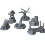 Impressão 3D - Kit Acampamento RPG - Resina