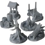 Impressão 3D - Kit Acampamento RPG - Resina