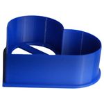 Impressão 3D - Cortador de Massas Coração Grande - PETG na Cor Azul