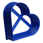 Impressão 3D - Cortador de Massas Coração Grande - PETG na Cor Azul