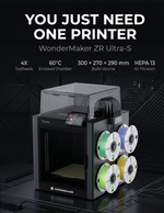 Impressora 3d  - ZR Ultra S - Wondermaker + Treinamento Ao Vivo Grátis