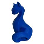 Impressão 3D - Gato - PLA  na Cor Azul