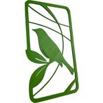 Impressão 3D - Trio de Quadros de Pássaros -  PLA na Cor Verde Claro, Verde e Verde Escuro