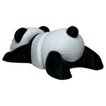 Impressão 3D - Panda Flexi - PLA Preto e Branco 