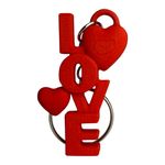 Impressão 3d - Chaveiro Love - PLA na Cor Vermelho