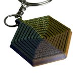 Impressão 3D - Chaveiro Hexágono Fidget - PLA tricolor
