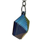 Impressão 3D - Chaveiro Hexágono Fidget - PLA tricolor
