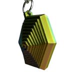 Impressão 3D - Chaveiro Hexágono Fidget - PLA tricolor