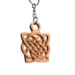 Impressão 3D - Chaveiro Nó Celta - PLA na cor bronze