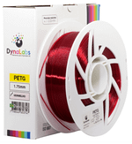 Filamento PETG – Vermelho Clear – Dynalabs – 1.75mm – 1kg